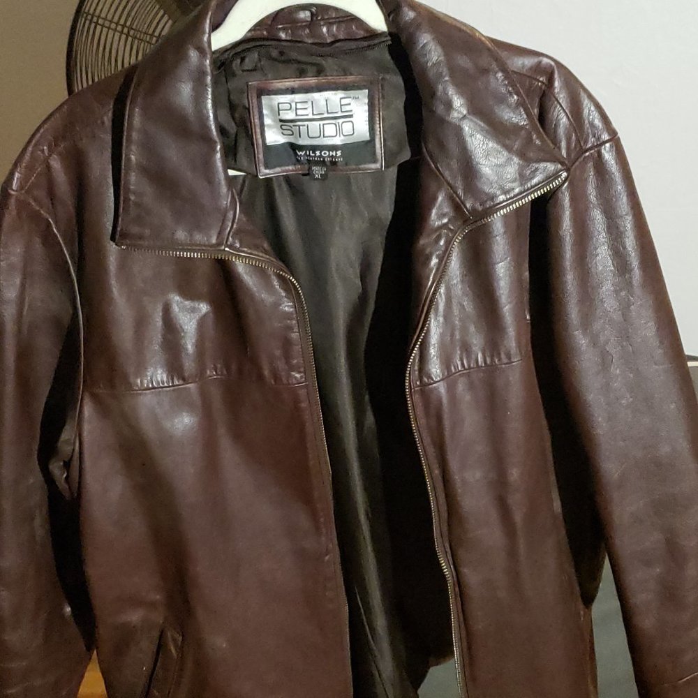 Vintage Brown Leather Jacket